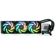 EK 360mm AIO Elite, D-RGB All-in-One Liquid CPU Cooler with EK-Vardar High-Performance PMW Fans, 120mm Fan, Intel 115X/1200/2066, AMD AM4 (360mm AIO) LGA 1700 Compatible(Requires purchase of LGA 1700)