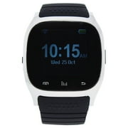 EK-B4 Montre Connectee Silver/Black Silicone Strap Smart Watch 1 Pc Watch For Men