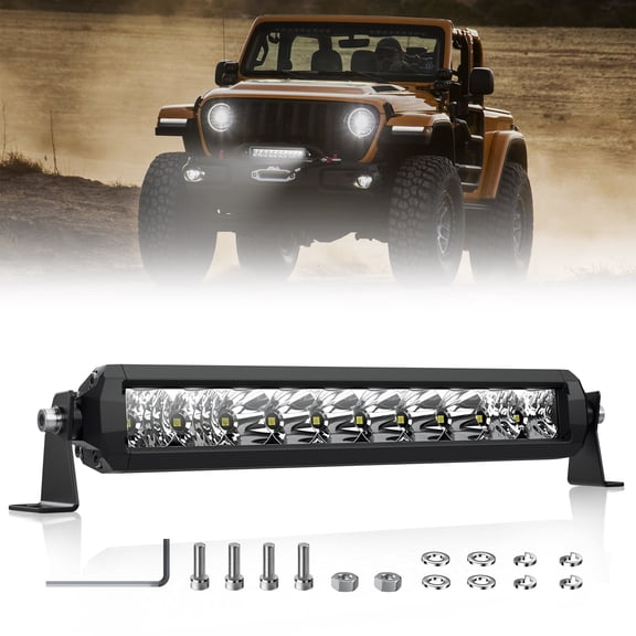 EK ENNOKING LED Light Bar 10 inch Screwless Design off-road LED Spot Flood Combo Work Light Super Bright Truck Driving Fog Lamp IP69K Waterproof