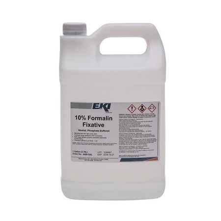 EK Industries 887505-CS 1 gal Neutral Phosphate Buffered Formalin Histology Reagent - Case Pack of 4