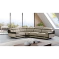 thumbnail image 1 of EK-L047 Olive Gray Color With Italian Leather Sectional, 1 of 1