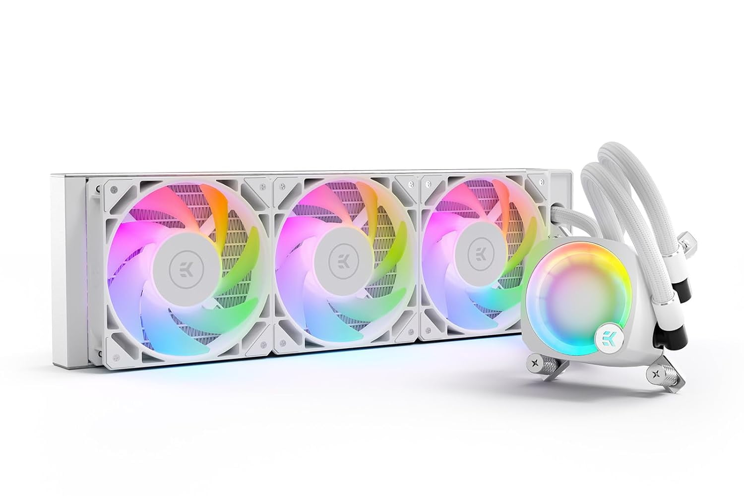 EK-Nucleus AIO CR240 Lux D-RGB, White - 240 mm All-in-One