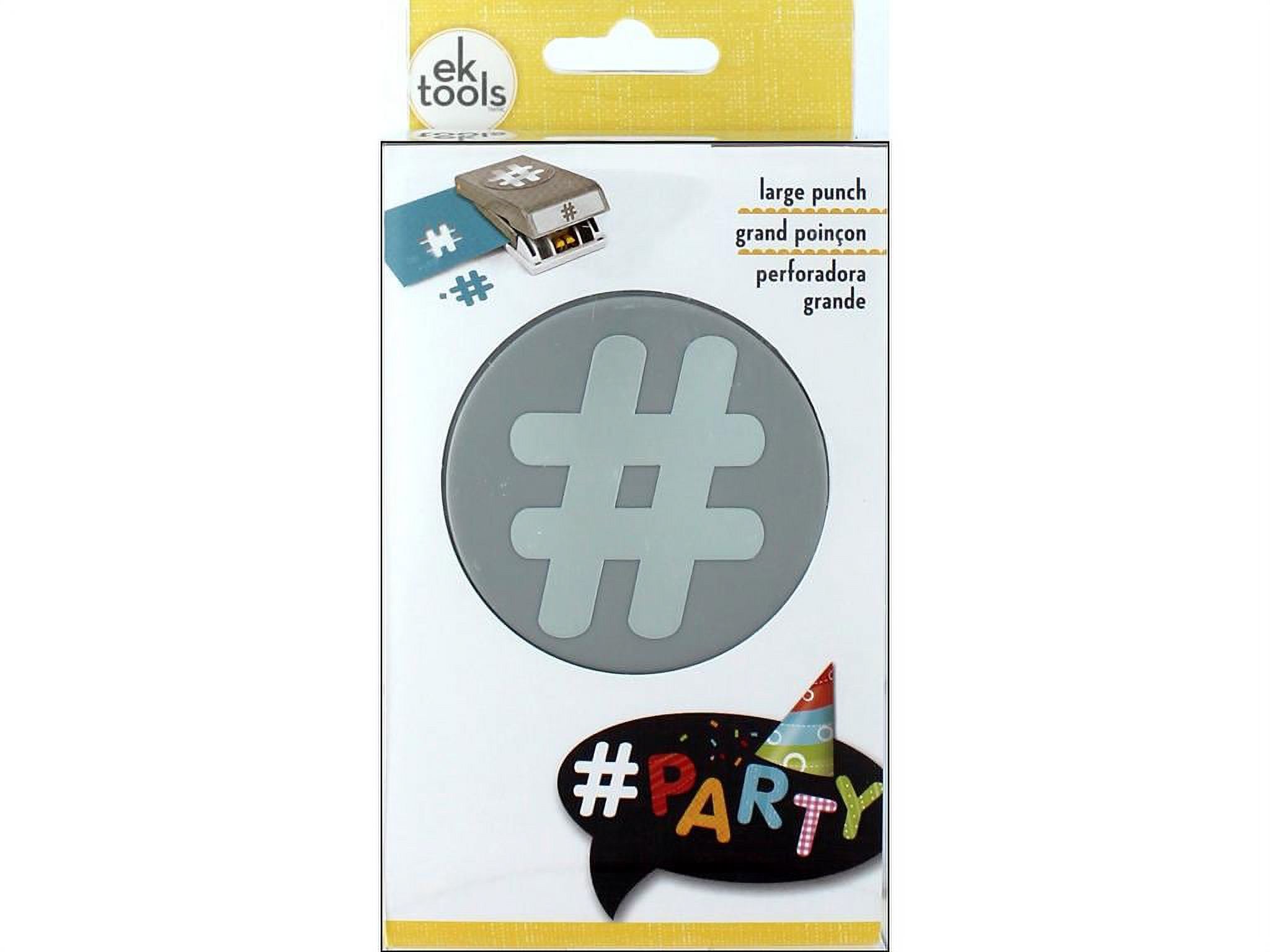 EK Paper Shapers Punch Double Hashtag