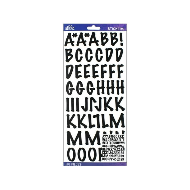 EK Sticko Sticker Alpha 3D Marker Black - Walmart Business Supplies