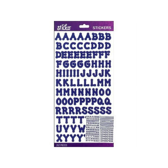 Sticko Alphabet Stickers-Blue Dot Small
