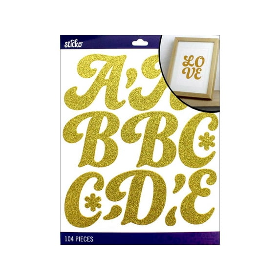 EK Sticko Sticker Alpha FunkyDori XL Gltr Gold