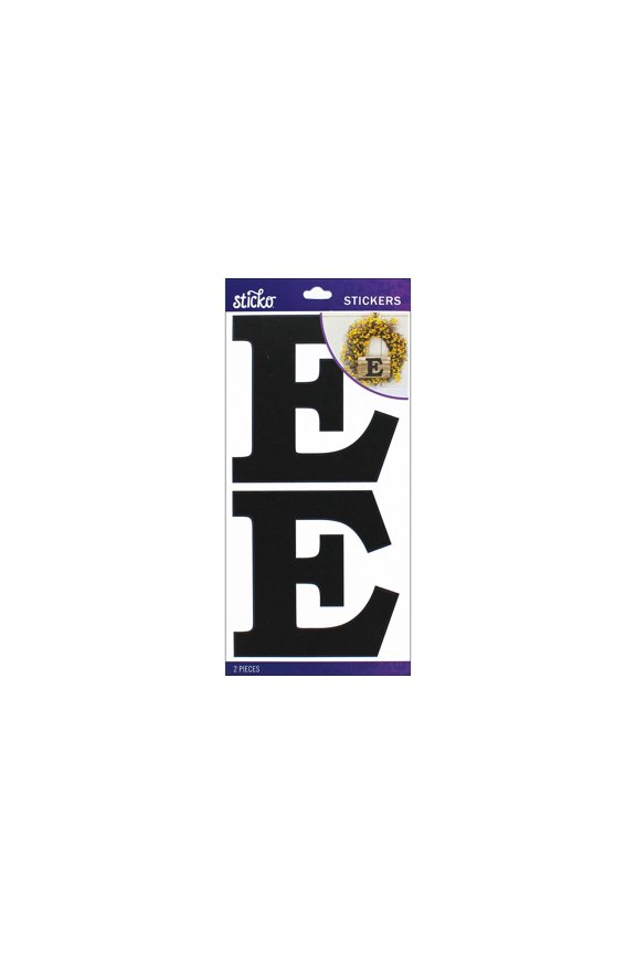 EK Sticko Sticker Basic Black Monogram E