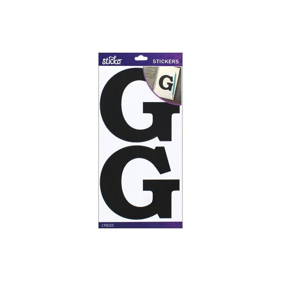 EK Sticko Sticker Basic Black Monogram G