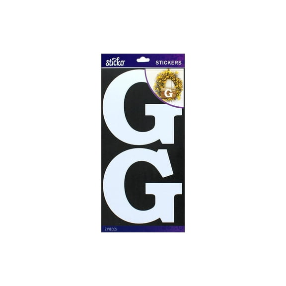 EK Sticko Sticker Basic White Monogram G