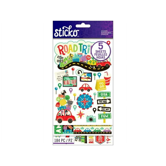 EK Sticko Sticker Flip Pack Road Trip