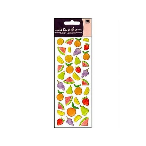 EK Sticko Sticker Puffy Fruit Icons