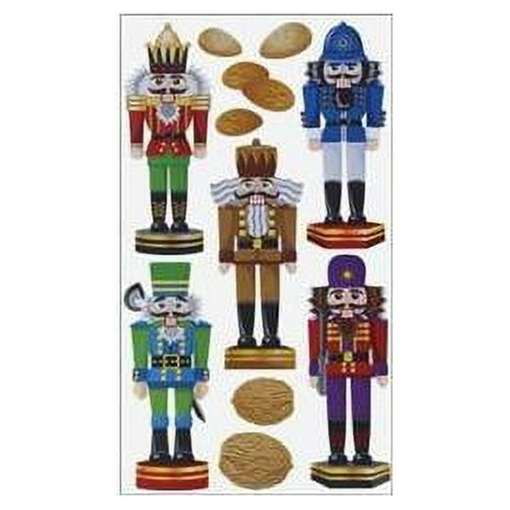 EK Success Craft Supply - Sticko Classic Christmas Nutcrackers 11pc