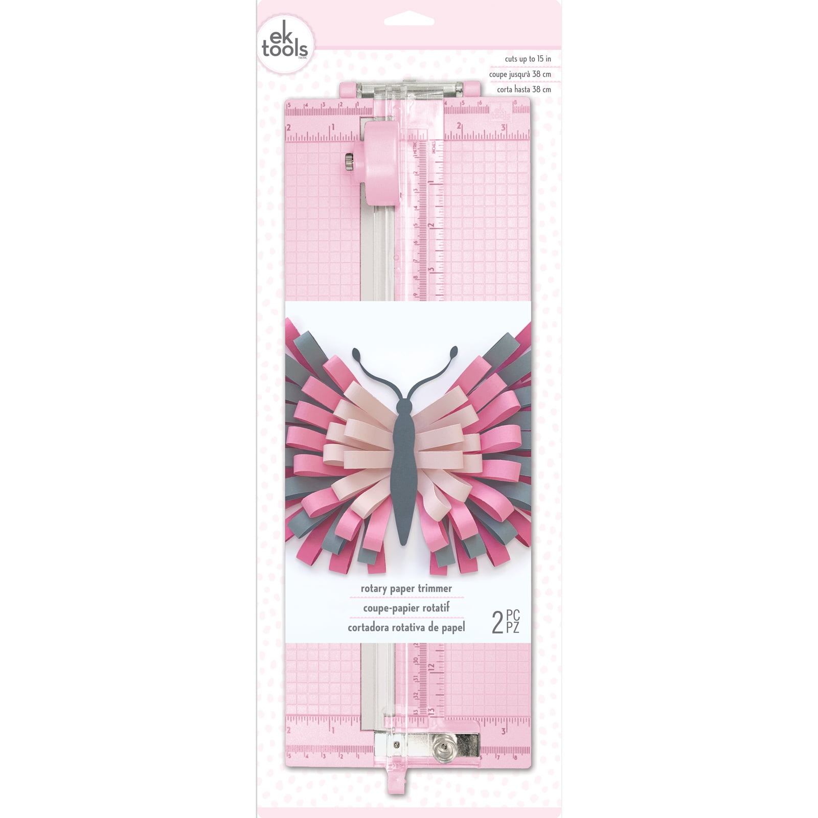 EK Success Rotary Paper Trimmer-Pink