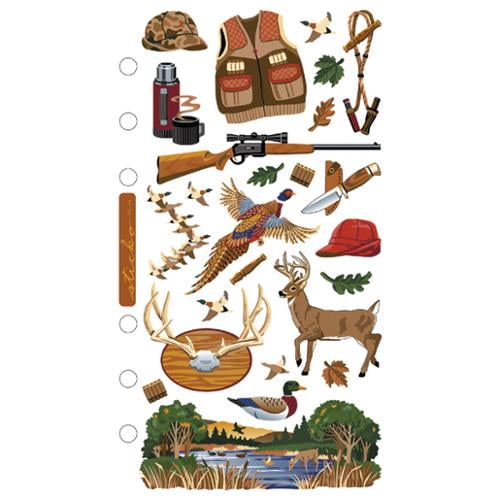 EK Success Sticko Classic Hunting Stickers, 25 Piece