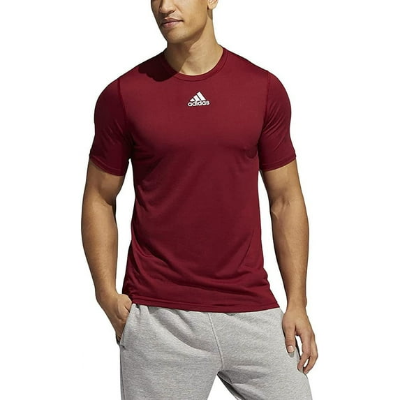 EK0083 Adidas Creator Short Sleeve Shirt Collegiate Burgundy/White 4XL