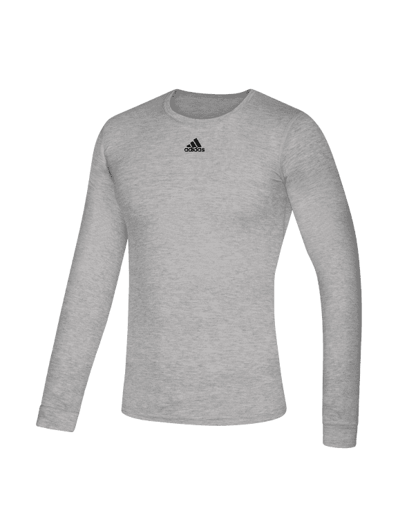 EK0130 Adidas Climalite Creator Long Sleeve T-Shirt Medium Grey Heather XS