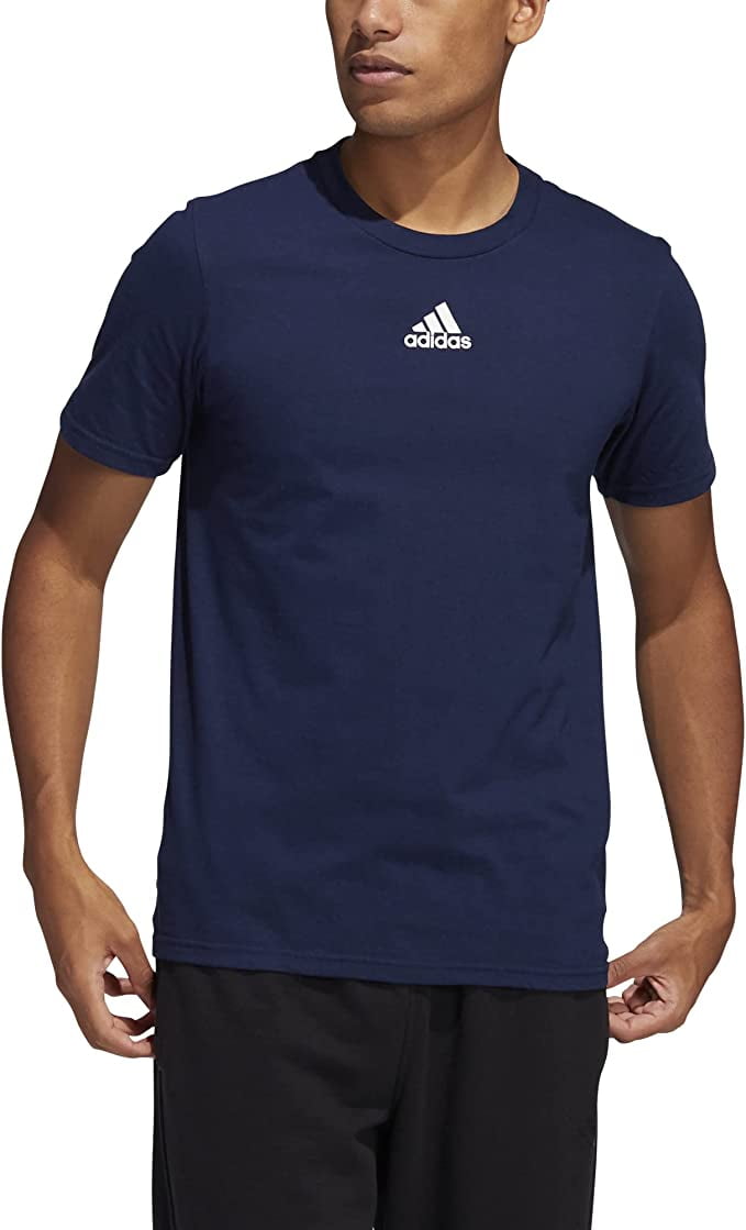 EK0175 Adidas Men's Amplifier Regular Fit Cotton T-Shirt Navy M