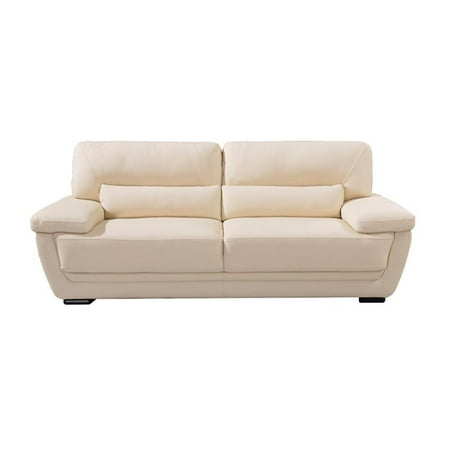 EK019 Cream Color With Italian Leather Sofa