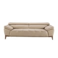 thumbnail image 1 of EK076 Tan Color With Italian Leather Sofa, 1 of 2