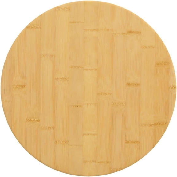 EKACO Bamboo Table Top - Versatile, Durable, and Easy-to-Clean Round Table Surface for Coffee Tables, Side Tables, Shelves, and More - Dimensions: 11.8"x0.6"