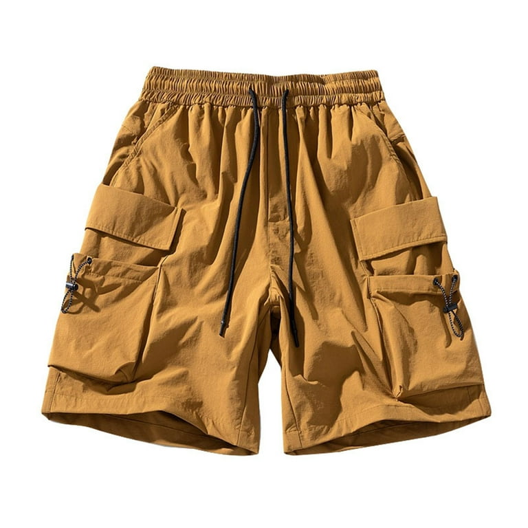 EKAPENO Mens Shorts Mens Summer Day Style Multi Pocket Overalls Mens Stylish Casual Shorts Workouts Outdoor Running Relaxed Fit Everyday Wear Walmart