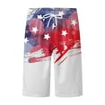 EKAPENO Swim Trunks Independence Day Men's Shorts Summer Lace Up Loose