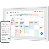 10.1" Digital Calendar Chore Chart, 1080P FHD Interactive Touchscreen, Smart Family Planner for Seamless Scheduling-White