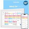 thumbnail image 1 of Dragon Touch  Digital Calendar with Chore Chart - Full HD 1080P 10.1" Interactive Touchscreen, Smart Family Planner for Desk Mounting-White, 1 of 10