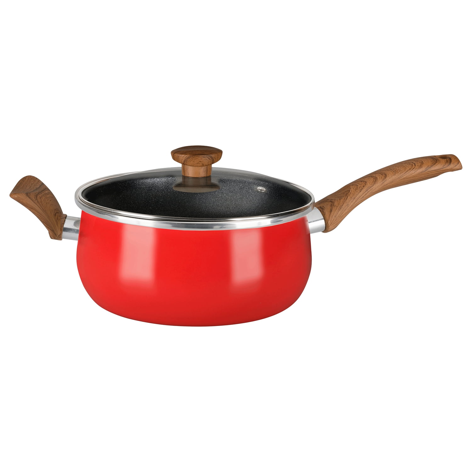 EKCO Harmony Covered Saucepan, Red (3 Qt.), 62569