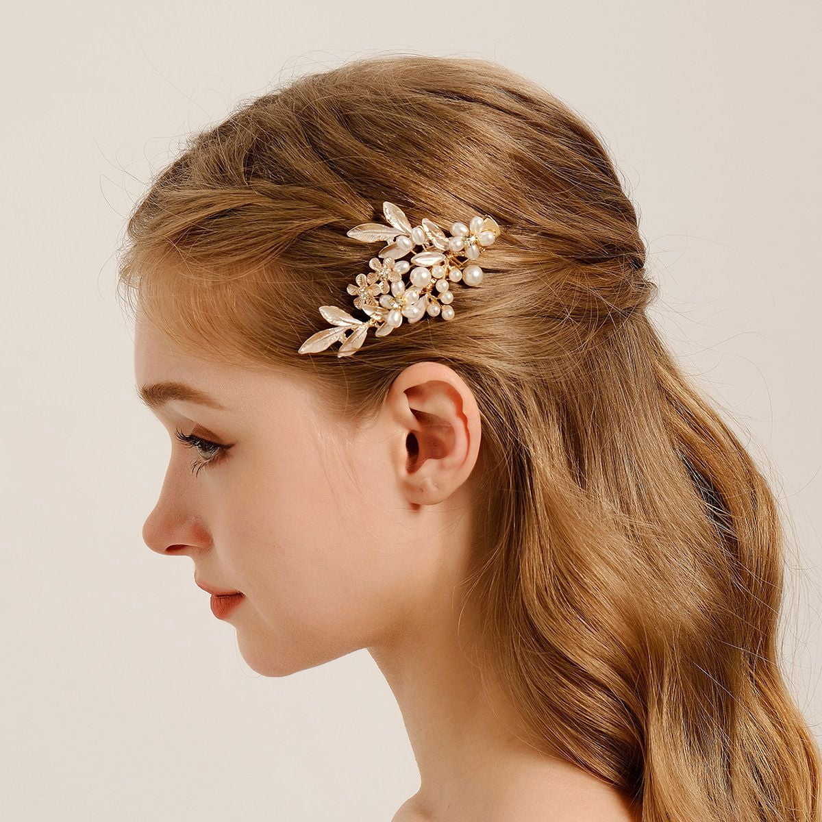 EKE Women’s Hair Clip Vintage Retro Back-Wear Elegant Hair Accessory with Fashion Texture