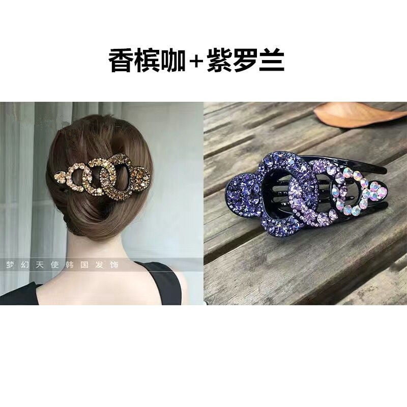 EKE Women’s Hair Clip Vintage Retro Back-Wear Elegant Hair Accessory with Fashion Texture