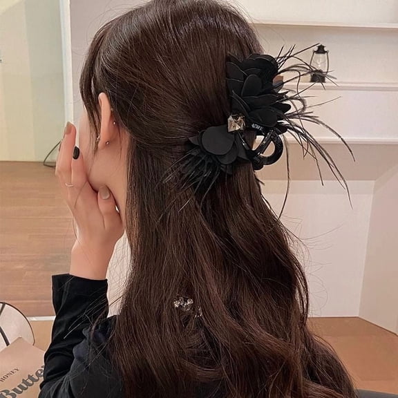 EKE Women’s Hair Clip Vintage Retro Back-Wear Elegant Hair Accessory with Fashion Texture
