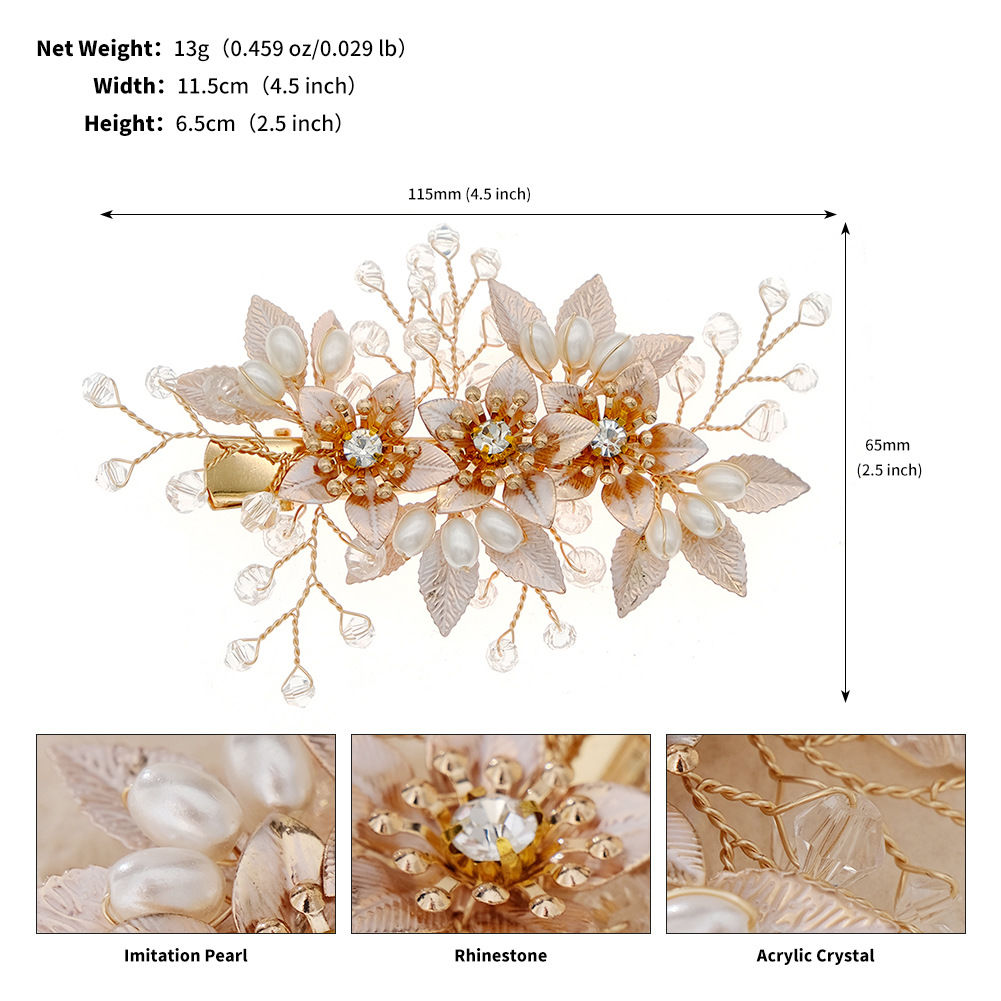 EKE Women’s Hair Clip Vintage Retro Back-Wear Elegant Hair Accessory with Fashion Texture