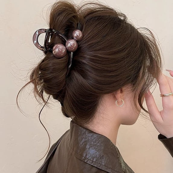 EKE Women’s Hair Clip Vintage Retro Back-Wear Elegant Hair Accessory with Fashion Texture