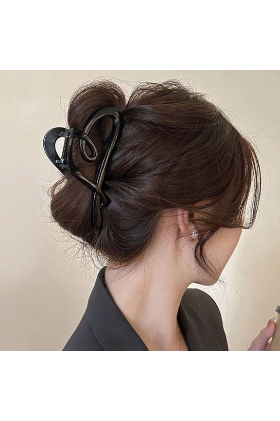 Women’s Hair Clip Vintage Retro Back-Wear Elegant Hair Accessory with Fashion Texture