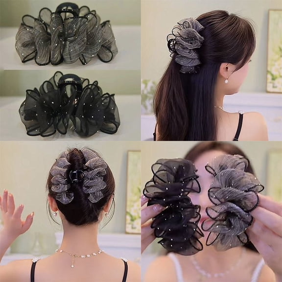 EKE Women’s Hair Clip Vintage Retro Back-Wear Elegant Hair Accessory with Fashion Texture