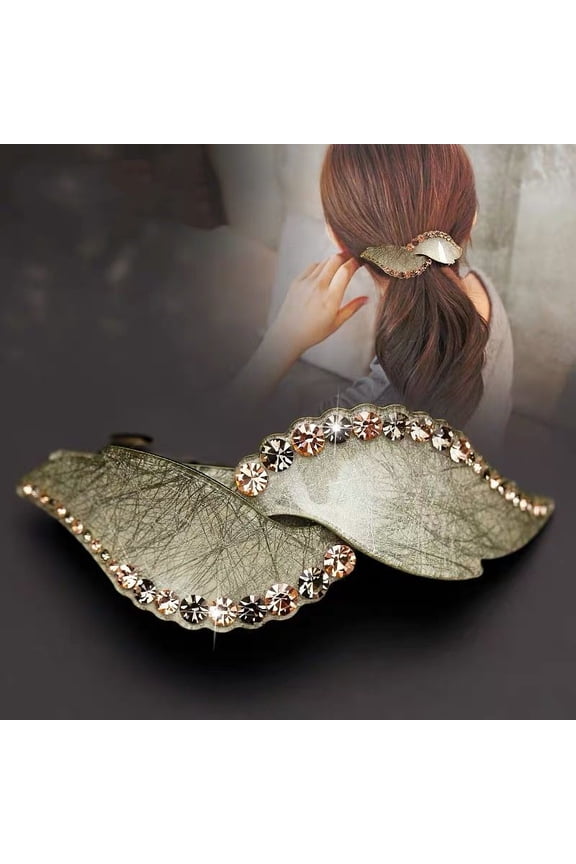 Women’s Hair Clip Vintage Retro Back-Wear Elegant Hair Accessory with Fashion Texture