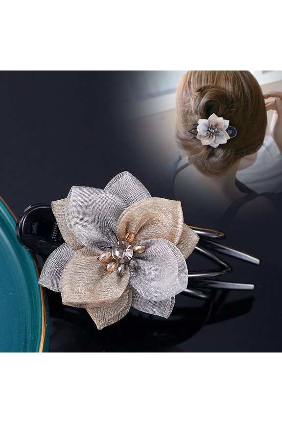 Women’s Hair Clip Vintage Retro Back-Wear Elegant Hair Accessory with Fashion Texture