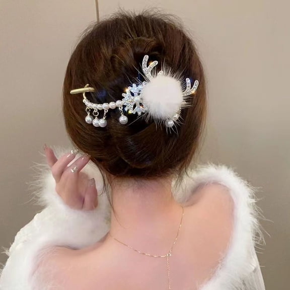 EKE Women’s Hair Clip Vintage Retro Back-Wear Elegant Hair Accessory with Fashion Texture