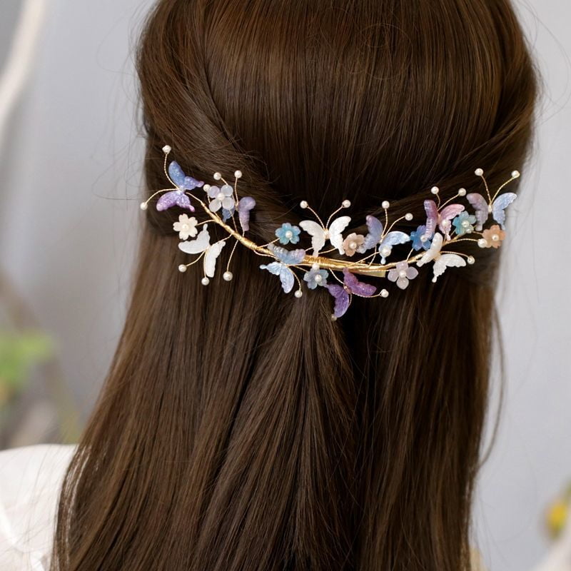 EKE Women’s Hair Clip Vintage Retro Back-Wear Elegant Hair Accessory with Fashion Texture