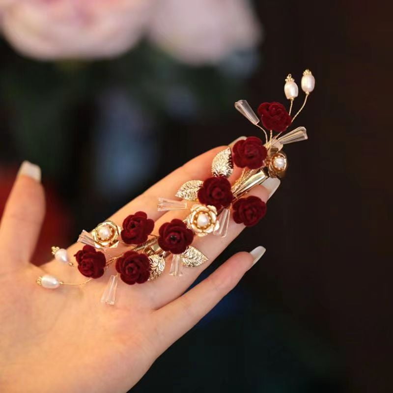 EKE Women’s Hair Clip Vintage Retro Back-Wear Elegant Hair Accessory with Fashion Texture