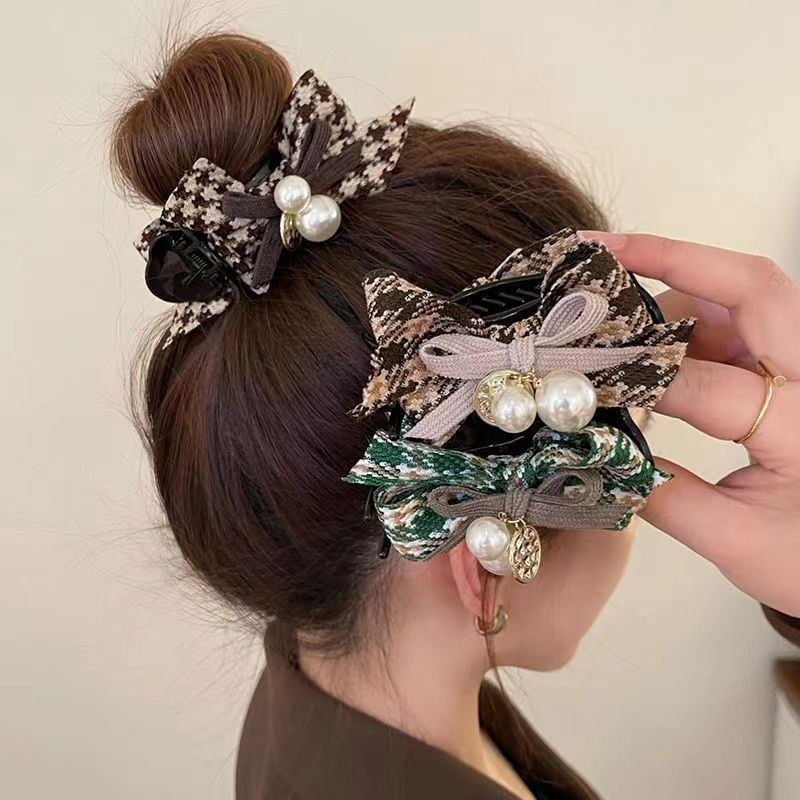 EKE Women’s Hair Clip Vintage Retro Back-Wear Elegant Hair Accessory with Fashion Texture