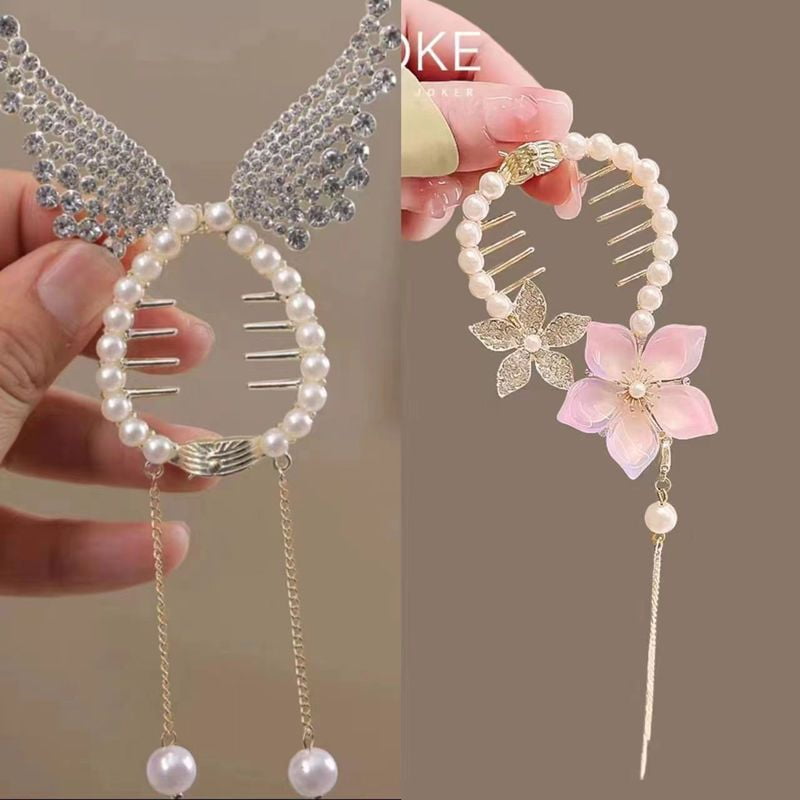 EKE Women’s Hair Clip Vintage Retro Back-Wear Elegant Hair Accessory with Fashion Texture