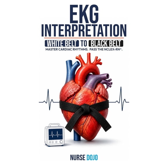 NCLEX Essential Review Guides EKG Interpretation: White Belt to Black Belt: Rhythm recognition for nurses, students, and the NCLEX-RN - from your firs, (Paperback)