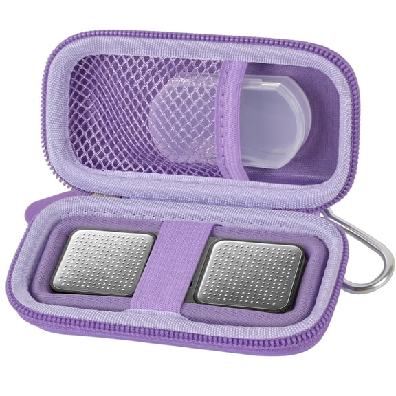 EKG Monitor Storage Case for AliveCor / 6L Max 1L Personal Heart Rate Monitor Holder Fits for Cardiac Mobile-Purple (Pill Box Included)