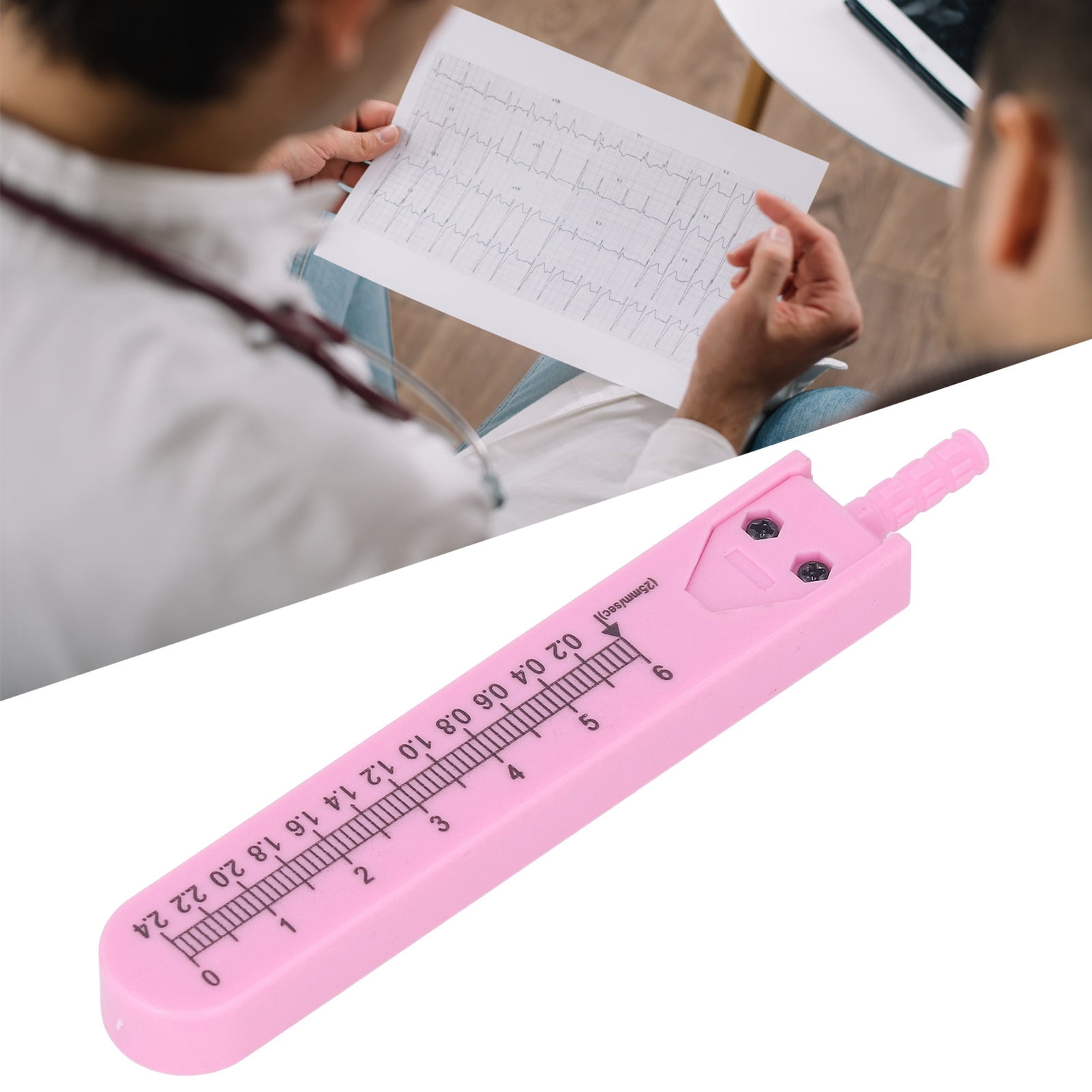 EKG Ruler, EKG Caliper Calipers Measuring Tool With Ruler