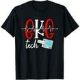thumbnail image 1 of EKG Tech Heartbeat EKG Technician T-ShirtMen and women, Black T-shirt, size: Extra large, 1 of 4
