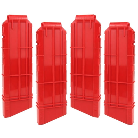 EKIND 12-Darts Quick Reload Clips Compatible for Nerf Ultra Magazine Toy Gun (Red, Pack of 4)