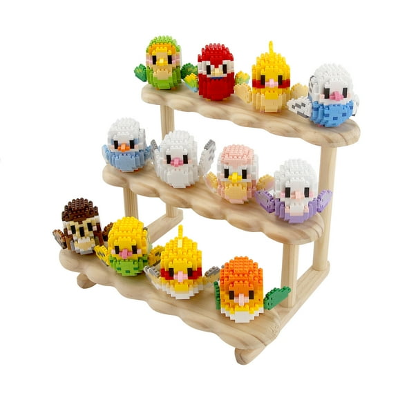 EKIND 12 Sets Micro Parrot Building Cute Bird Parrot-Toys Themed Mini Blocks Collection Vibrant Creativity Toy for Kids Fun Building Toys(Boxes Gift Set)