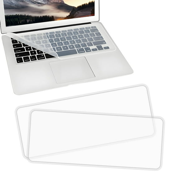 EKIND 2 Sheets Universal Waterproof and Dustproof Keyboard Cover for 12-14 Inch Laptops, with Keypad Keyboard Cover Size (L:12.2" x W:5.08"), Ultra Thin Silicone Skin Protector (Transparent)